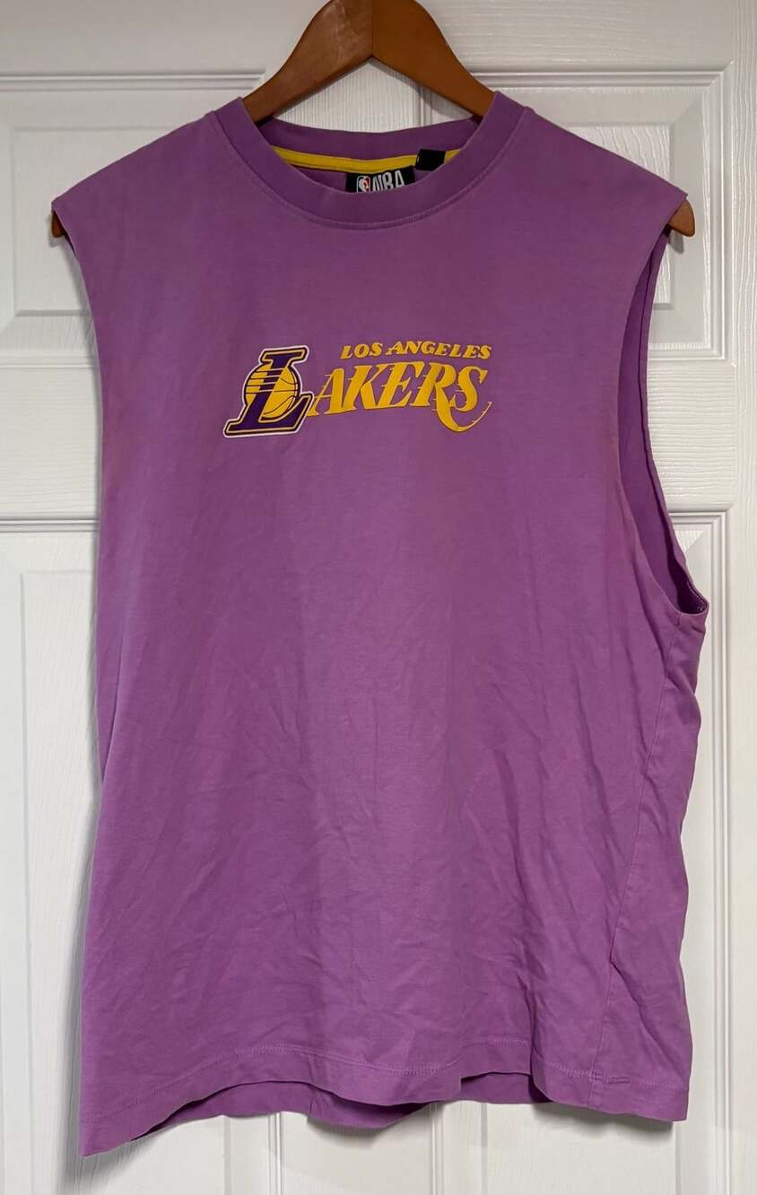 NBA Los Angeles Lakers Sleeveless T-Shirt Purple Yellow
